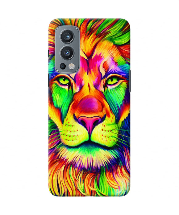 Lion color poster OnePlus Nord 2 5G Back Cover