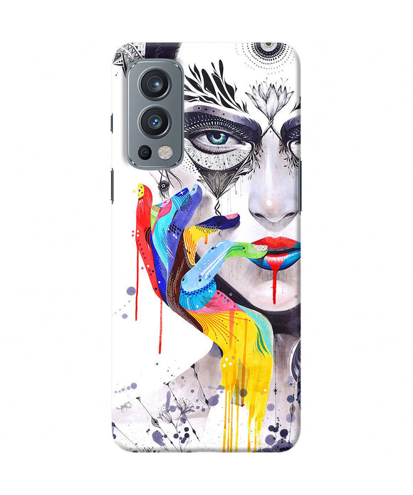 Girl color hand OnePlus Nord 2 5G Back Cover