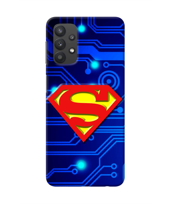 Superman Abstract Samsung M32 5G Real 4D Back Cover
