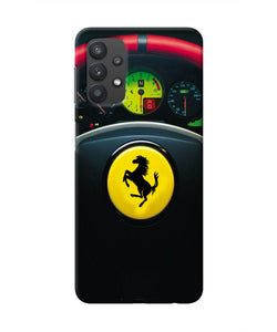 Ferrari Steeriing Wheel Samsung M32 5G Real 4D Back Cover