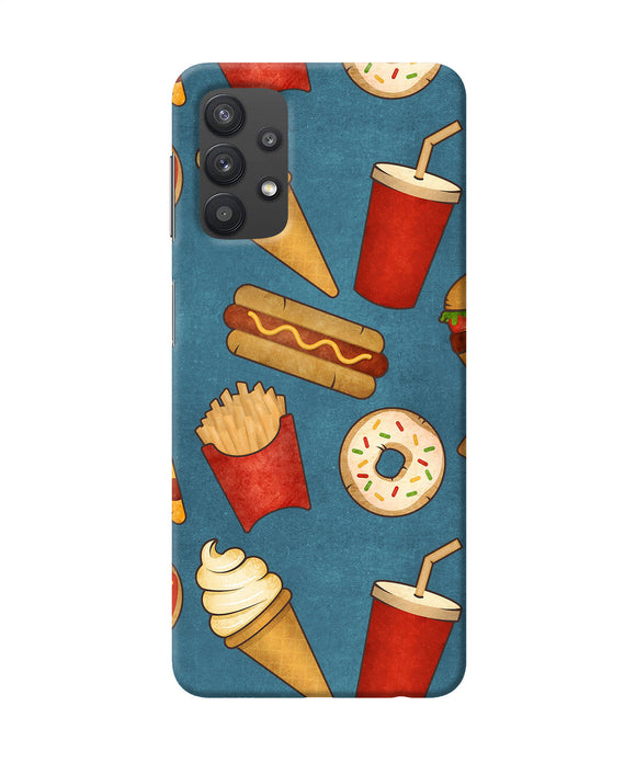 Abstract food print Samsung M32 5G Back Cover
