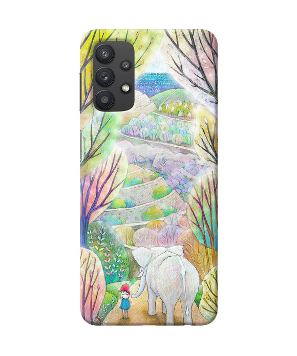 Natual elephant girl Samsung M32 5G Back Cover