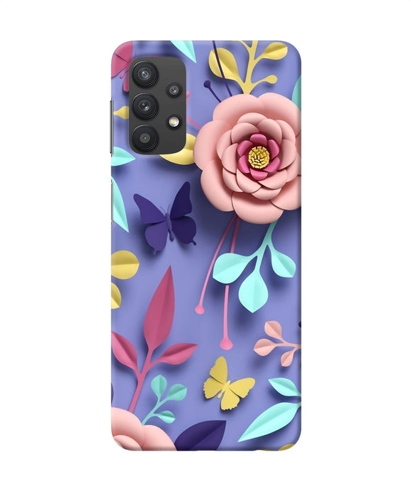 Flower canvas Samsung M32 5G Back Cover