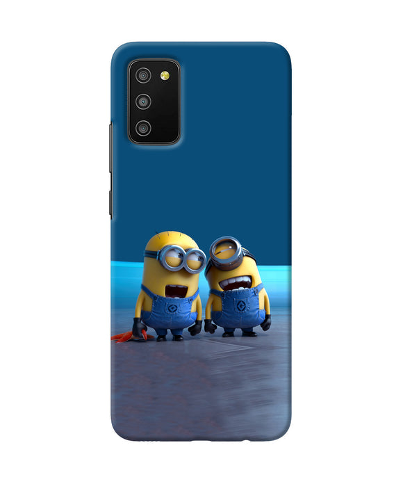 Minion Laughing Samsung M02s/A03s Back Cover