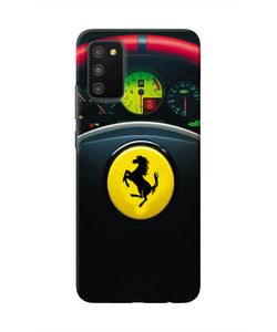 Ferrari Steeriing Wheel Samsung M02s/A03s Real 4D Back Cover