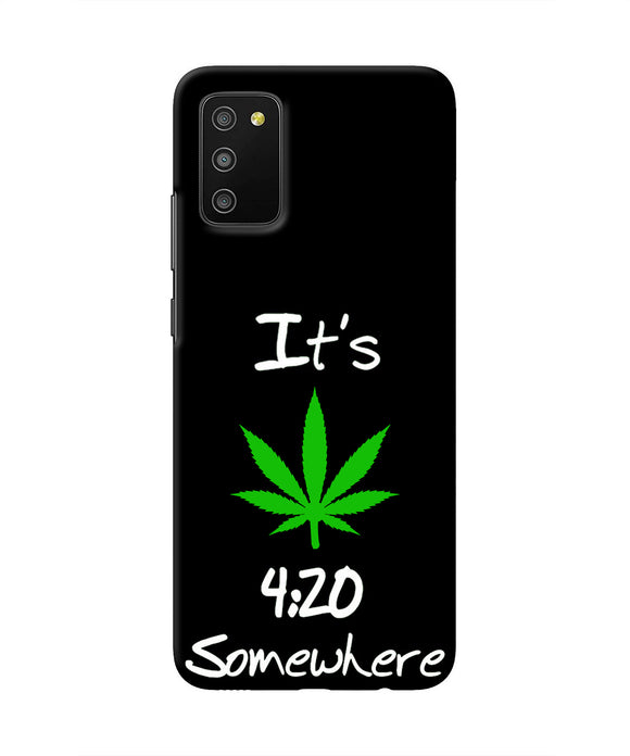 Weed Quote Samsung M02s/A03s Real 4D Back Cover