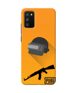 PUBG Helmet and Gun Samsung M02s/A03s Real 4D Back Cover