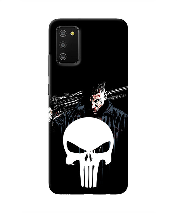 Punisher Character Samsung M02s/A03s Real 4D Back Cover