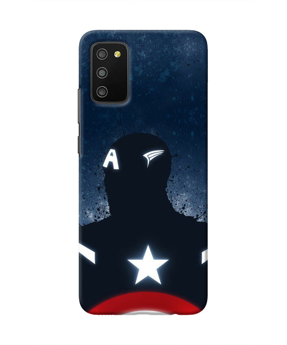 Captain america Shield Samsung M02s/A03s Real 4D Back Cover