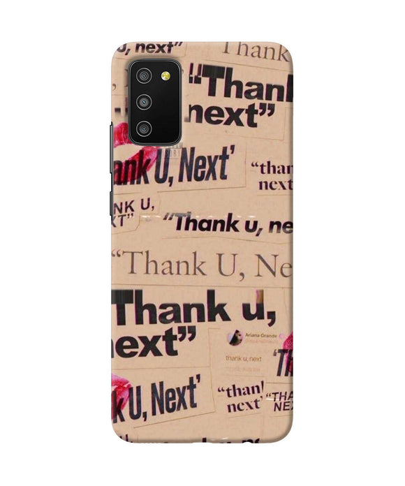 Thank you next Samsung M02s/A03s Back Cover