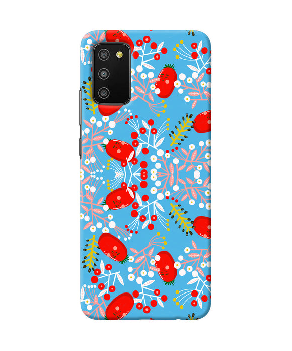 Small red animation pattern Samsung M02s/A03s Back Cover