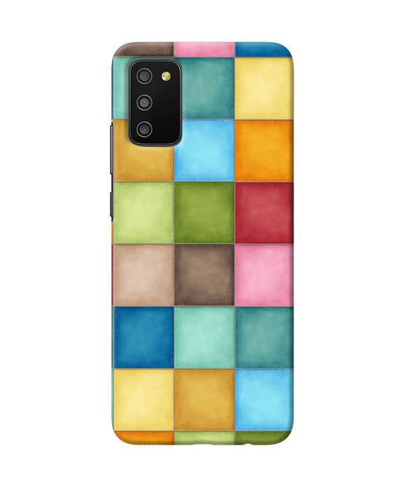 Abstract colorful squares Samsung M02s/A03s Back Cover