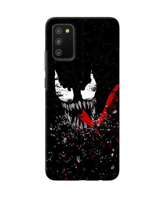 Venom black poster Samsung M02s/A03s Back Cover
