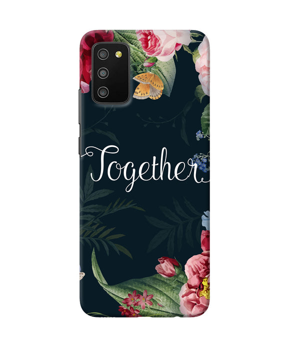Together flower Samsung M02s/A03s Back Cover