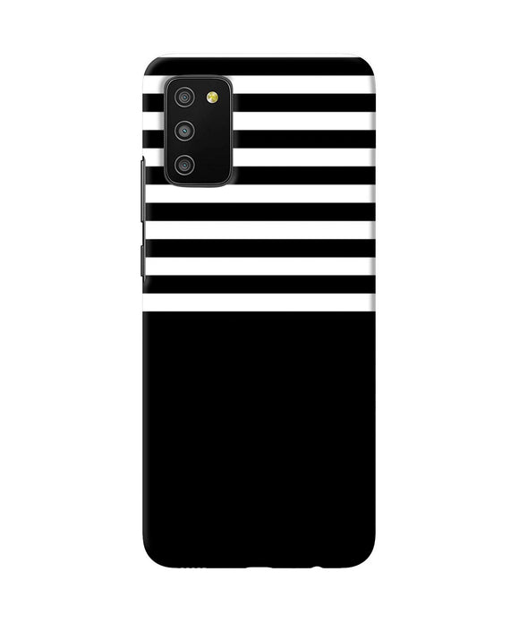Black and white print Samsung M02s/A03s Back Cover