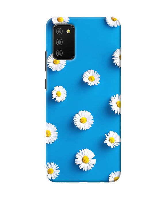 White flowers Samsung M02s/A03s Back Cover