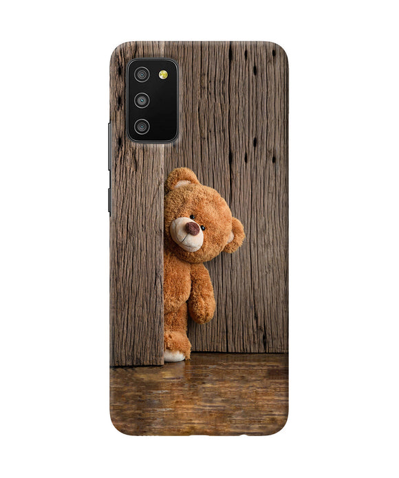 Teddy wooden Samsung M02s/A03s Back Cover