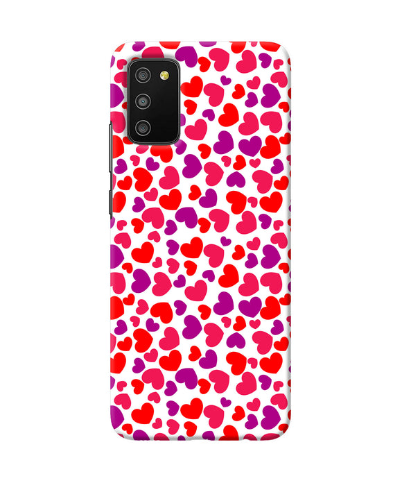 Red heart canvas print Samsung M02s/A03s Back Cover