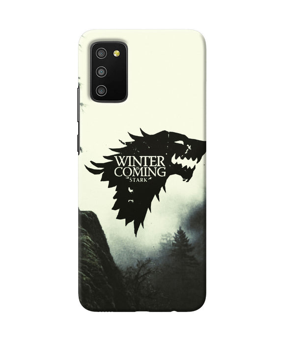 Winter coming stark Samsung M02s/A03s Back Cover