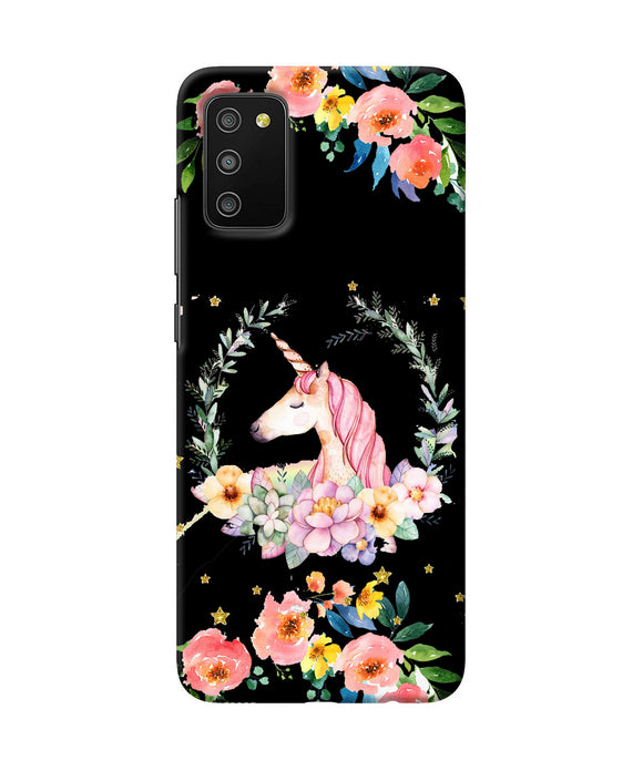 Unicorn flower Samsung M02s/A03s Back Cover