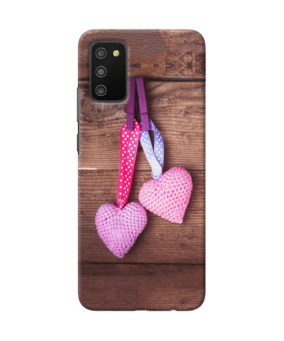 Two gift hearts Samsung M02s/A03s Back Cover