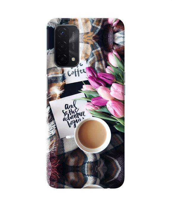 Love Coffee Quotes Oppo A74 5G Back Cover