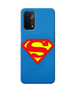 Superman Blue Oppo A74 5G Real 4D Back Cover