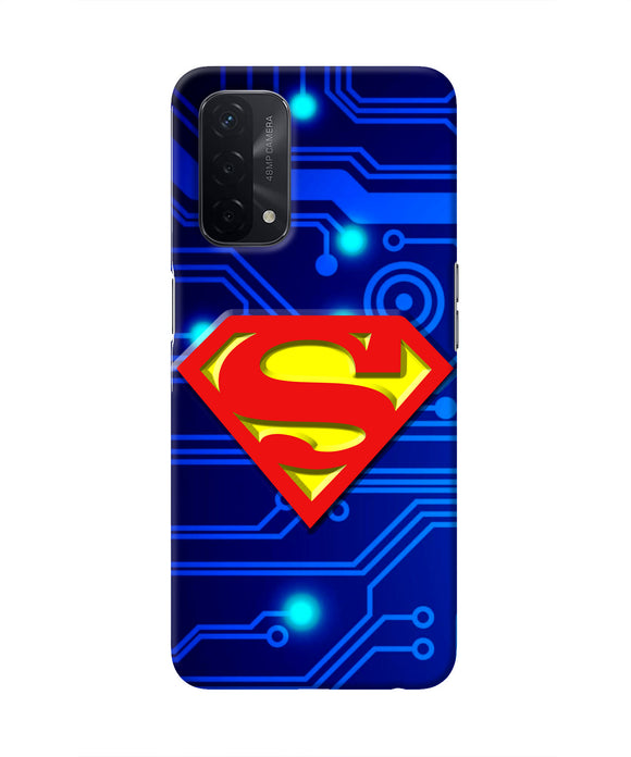 Superman Abstract Oppo A74 5G Real 4D Back Cover