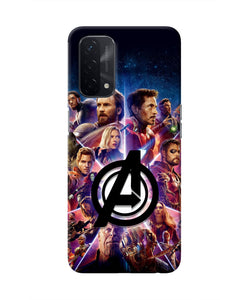 Avengers Superheroes Oppo A74 5G Real 4D Back Cover