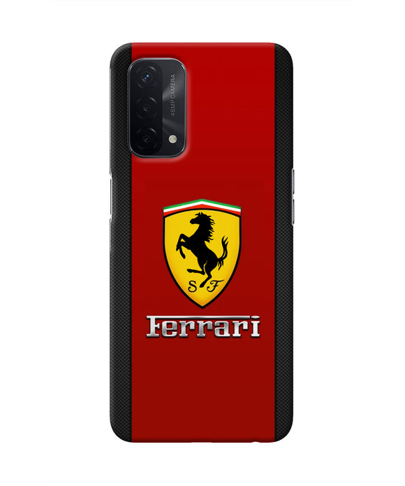 Ferrari Abstract Oppo A74 5G Real 4D Back Cover