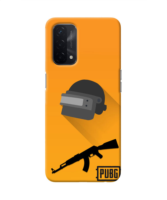 PUBG Helmet and Gun Oppo A74 5G Real 4D Back Cover