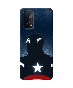 Captain america Shield Oppo A74 5G Real 4D Back Cover