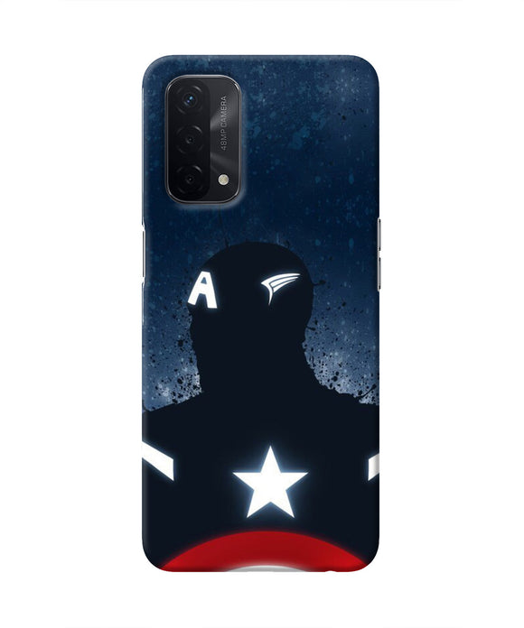 Captain america Shield Oppo A74 5G Real 4D Back Cover