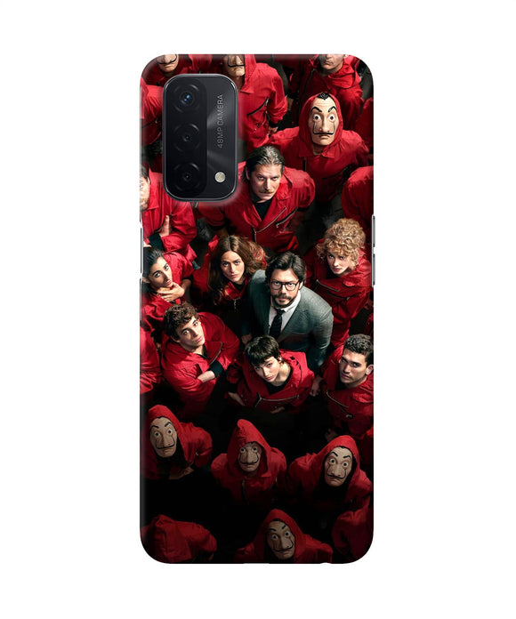 Money Heist Professor with Hostages Oppo A74 5G Back Cover