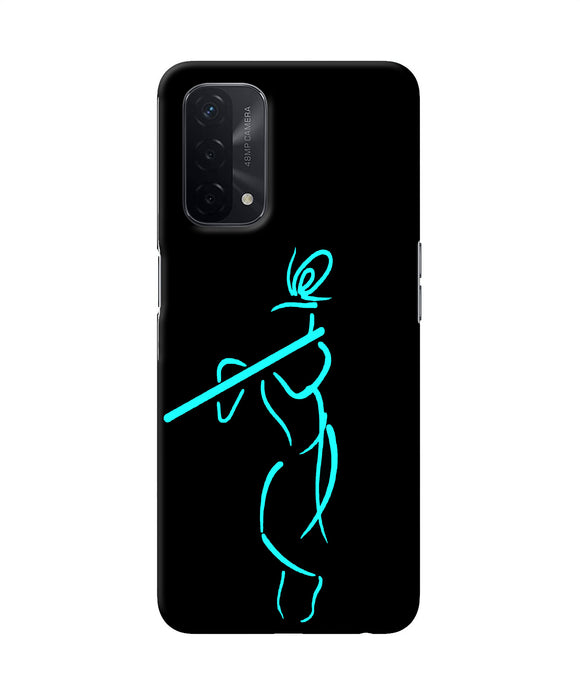 Lord krishna sketch Oppo A74 5G Back Cover