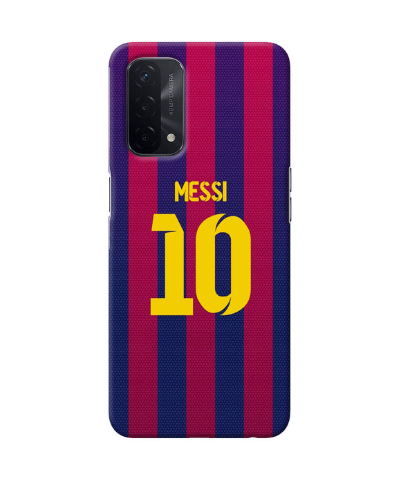 Messi 10 tshirt Oppo A74 5G Back Cover