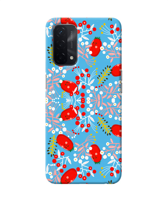 Small red animation pattern Oppo A74 5G Back Cover