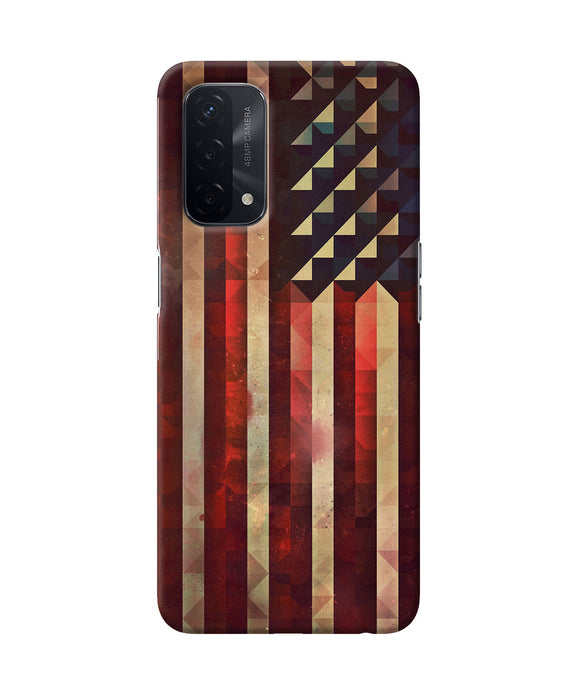 Vintage US flag Oppo A74 5G Back Cover
