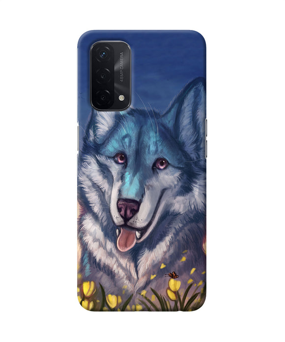Cute wolf Oppo A74 5G Back Cover