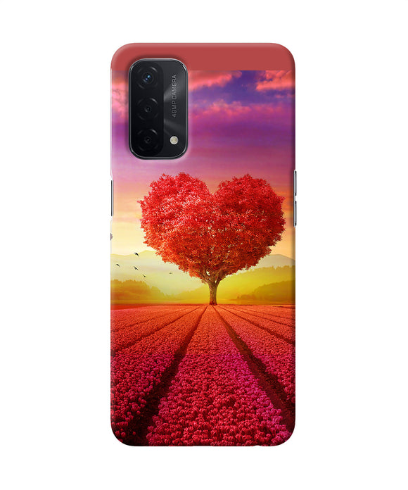 Natural heart tree Oppo A74 5G Back Cover