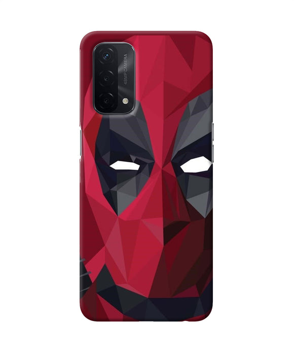 Abstract deadpool mask Oppo A74 5G Back Cover