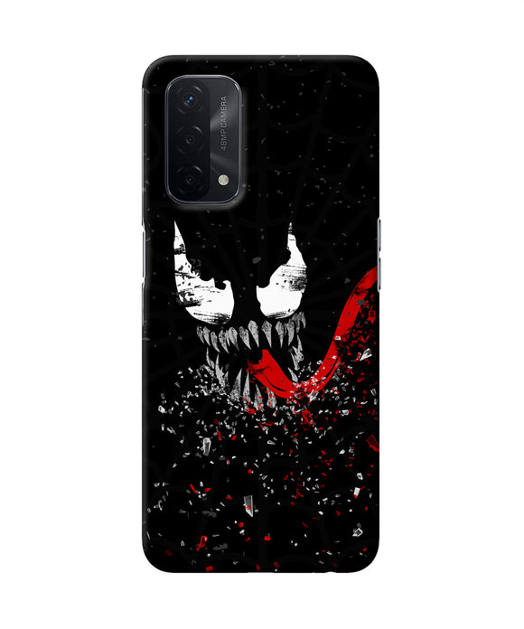 Venom black poster Oppo A74 5G Back Cover
