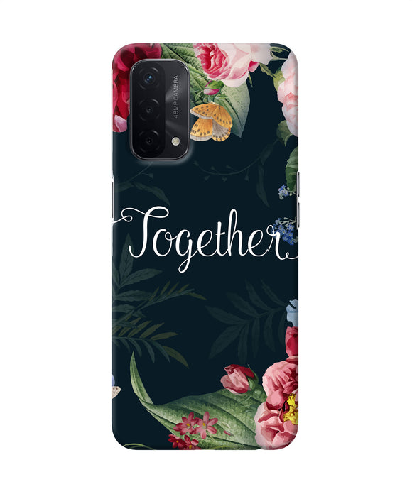 Together flower Oppo A74 5G Back Cover