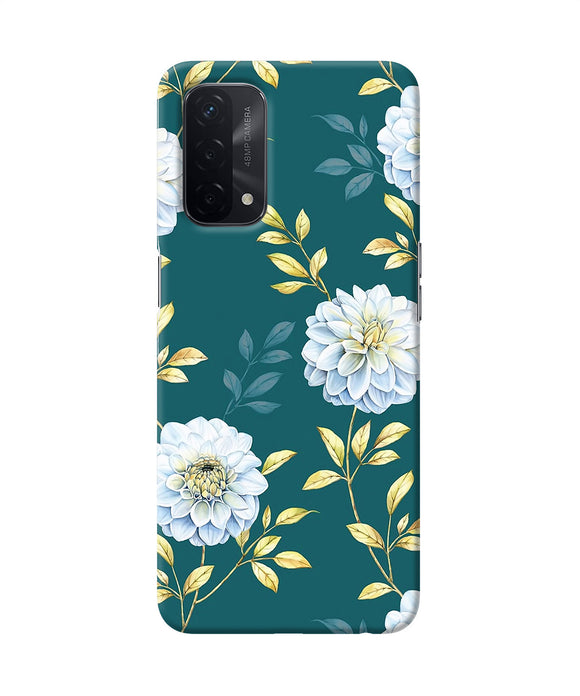 Flower canvas Oppo A74 5G Back Cover