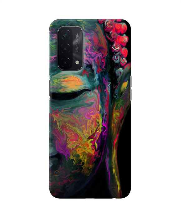 Buddha face painting Oppo A74 5G Back Cover