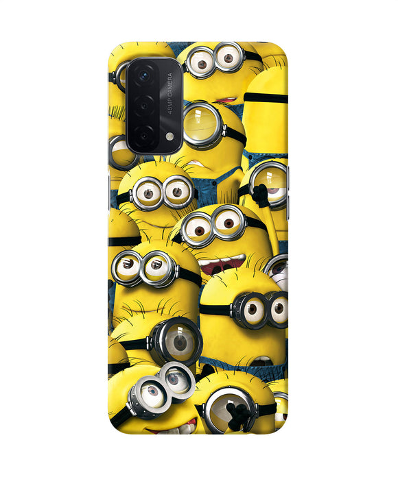Minions crowd Oppo A74 5G Back Cover