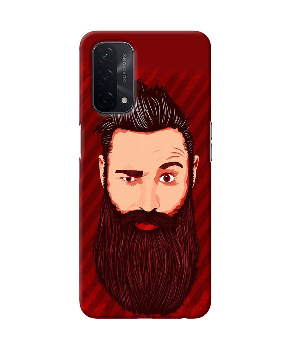 Beardo character Oppo A74 5G Back Cover