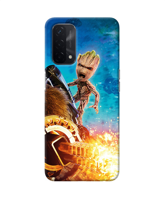 Groot angry Oppo A74 5G Back Cover