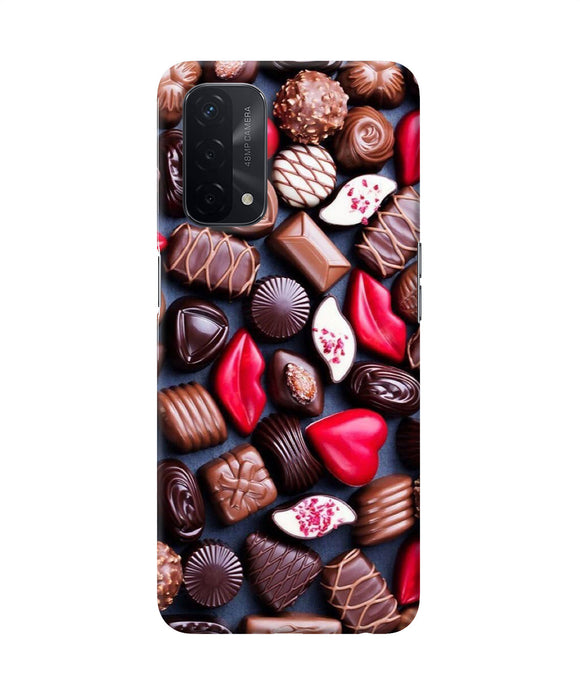 Valentine special chocolates Oppo A74 5G Back Cover