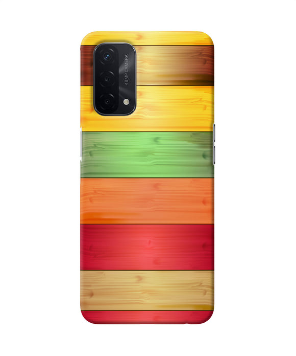 Wooden colors Oppo A74 5G Back Cover